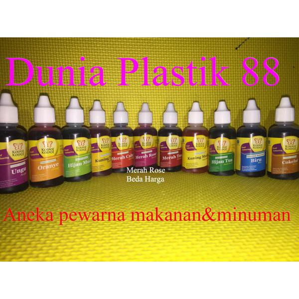 

@30Ml Pewarna Cair Makanan Minuman Food Colouring Koepoe Koepoe Kupu - Ungu