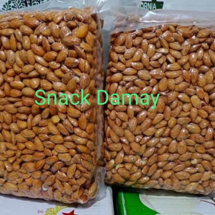 

Ready Stok kacang almond kupas panggang matang 1kg