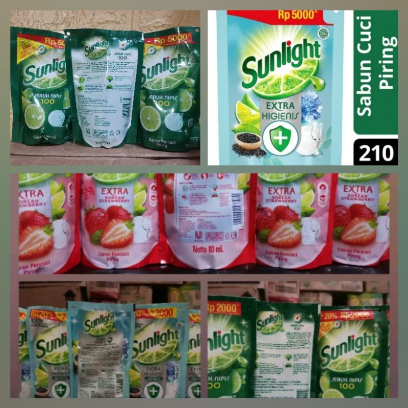 Sunlight 105ml x 6 PAKET HEMAT &amp; 210ml x 3