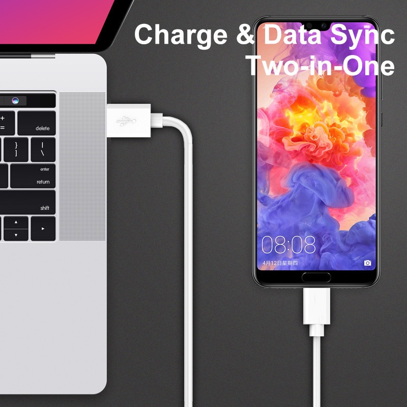 Kabel Data / Charger Micro USB Tipe C 5A Fast Charging 0.25 / 1 / 1.5 / 2M Untuk Android