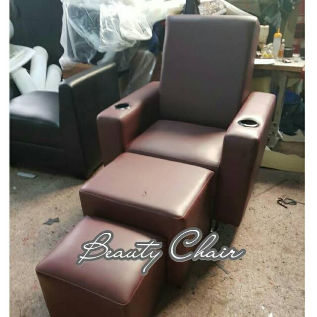 Kursi refleksi / sofa refleksi / kursi manicure pedicure J-06B coklat