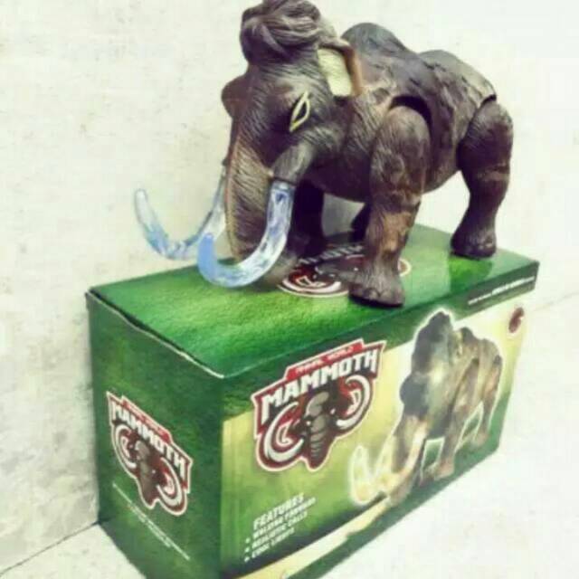 mainan anak Mammoth/gajah baterai Jalan