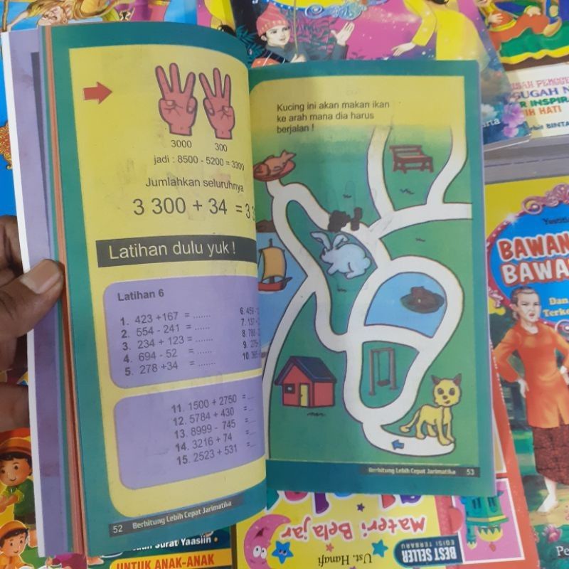 BUKU ANAK JARI MATIKA METODE BERHITUNG LEBIH CEPAT UNTUK TK/SD