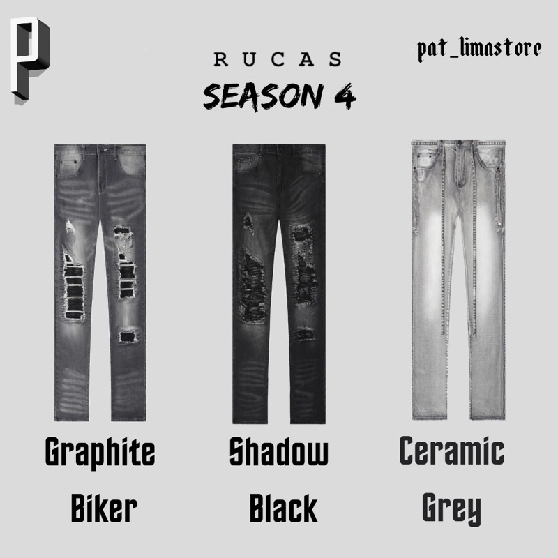 Rucas Season 4 [ GRAPHITE BIKER / SHADOW BLACK / CERAMIC GREY ]