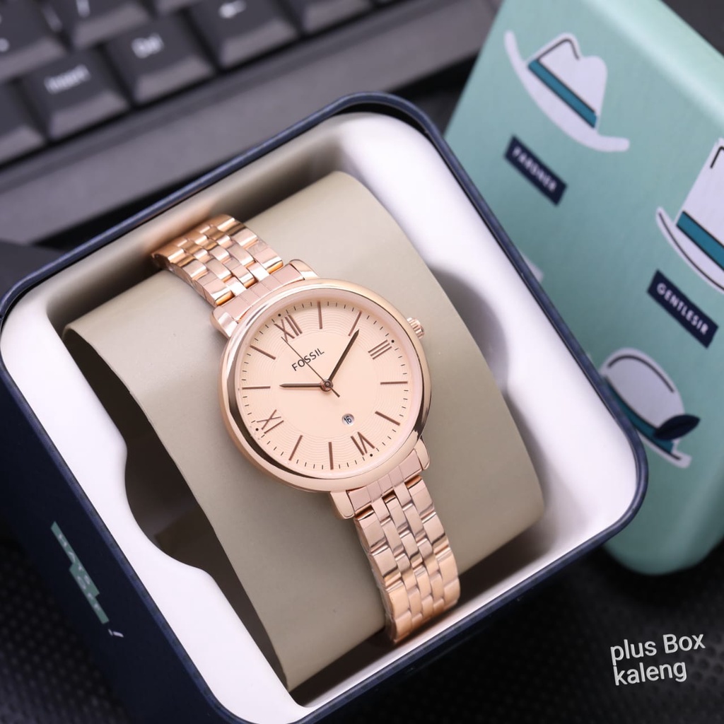 Grosiran Jam Tangan Fashion Wanita FL35115TI Analog Strap Rantai Include Box Exclusive Bahan Kaleng (COD) Cocok untuk hadiah