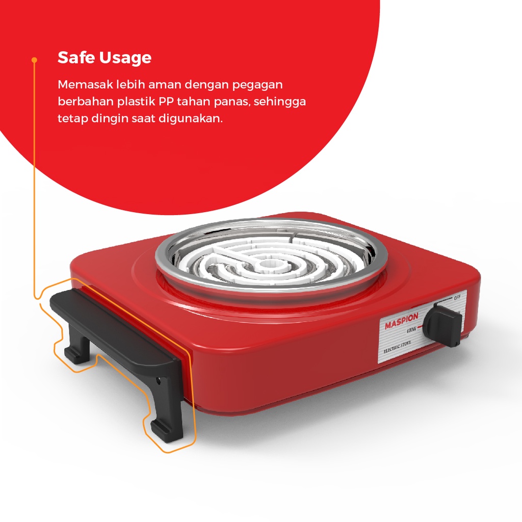 Maspion Kompor Listrik Mini 1 Tungku - S300