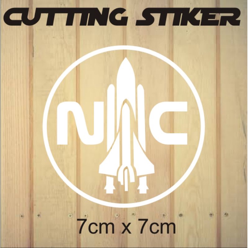 stiker cutting sticker variasi nasa crew roket