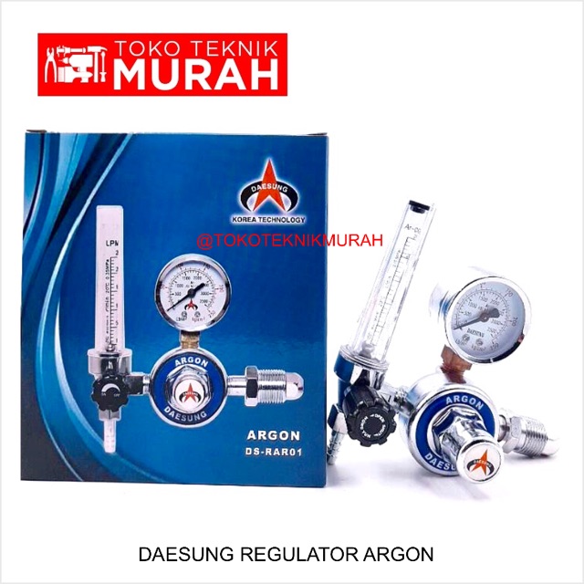 Daesung Regulator Gas Argon Kepala Tabung Las