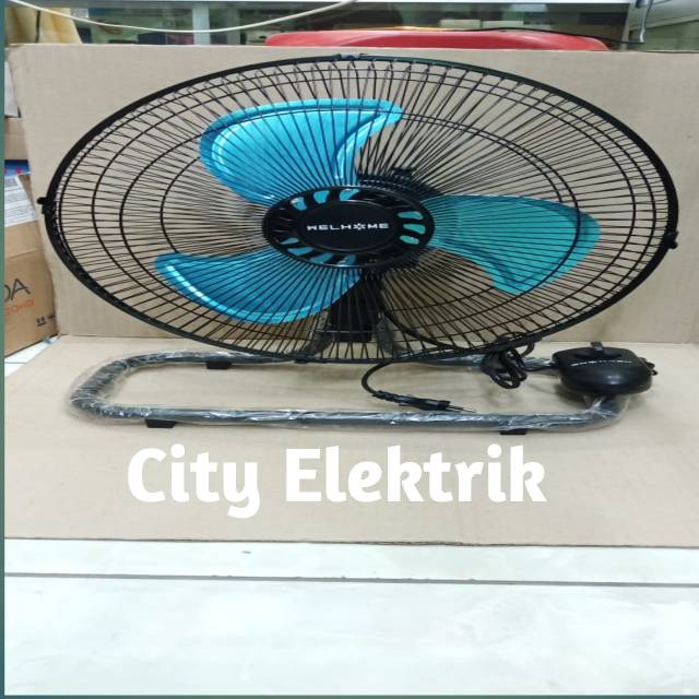 Kipas Angin Besi Tornado Welhome WH-1261M 2in1 Wall fan dan Desk fan