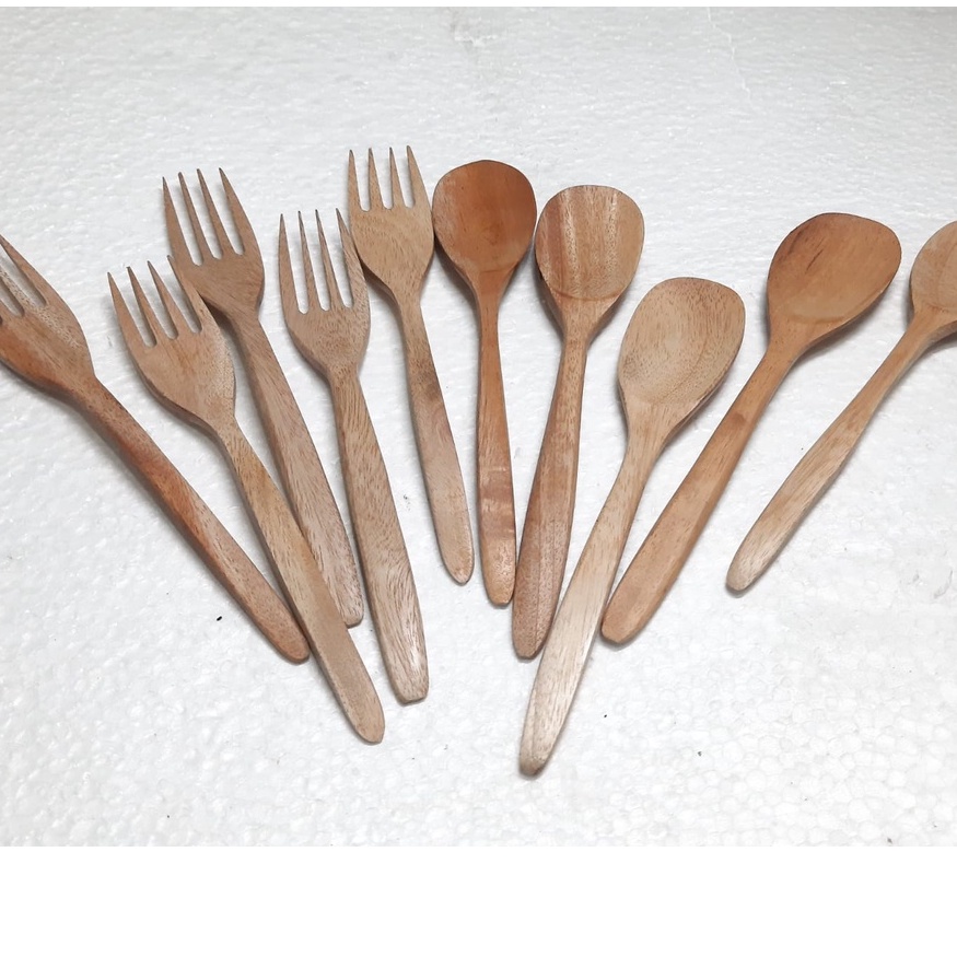 SENDOK GARPU KAYU / SENDOK KAYU / SENDOK UNIK / SENDOK SOUVENIR