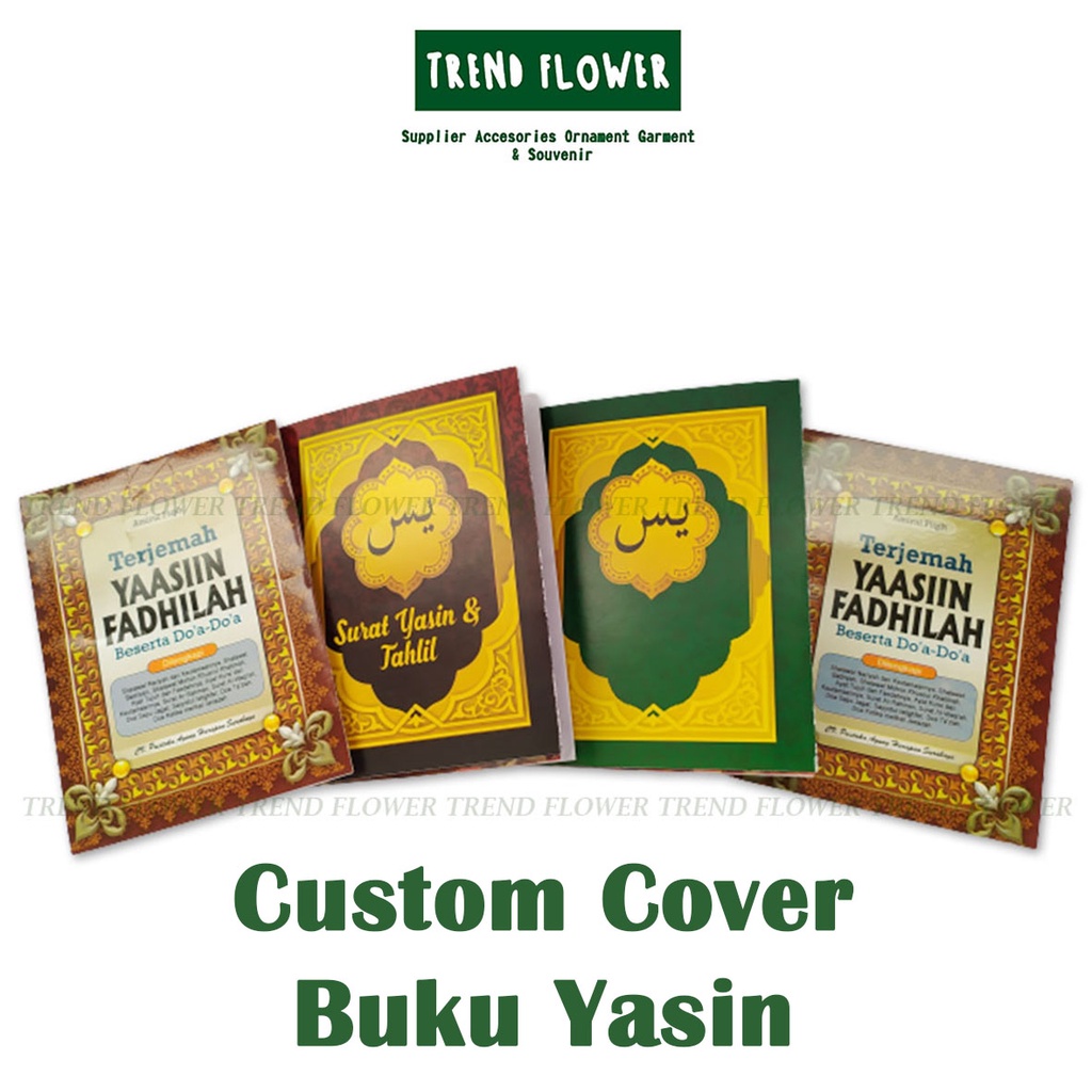 Cover Buku Yasin dan tahlil soft cover custom TERMURAH langsung pakai