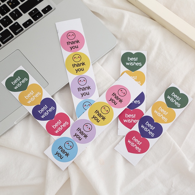 Stiker Bulat Dot Stiker Smile Stiker Warna Morandi Sticker Deco Hias HP Tumbler Laptop Botol Minum Koper Stiker Lucu Memo Scrapbook Planner Warna Warni Color Buku Catatan Cute Imut