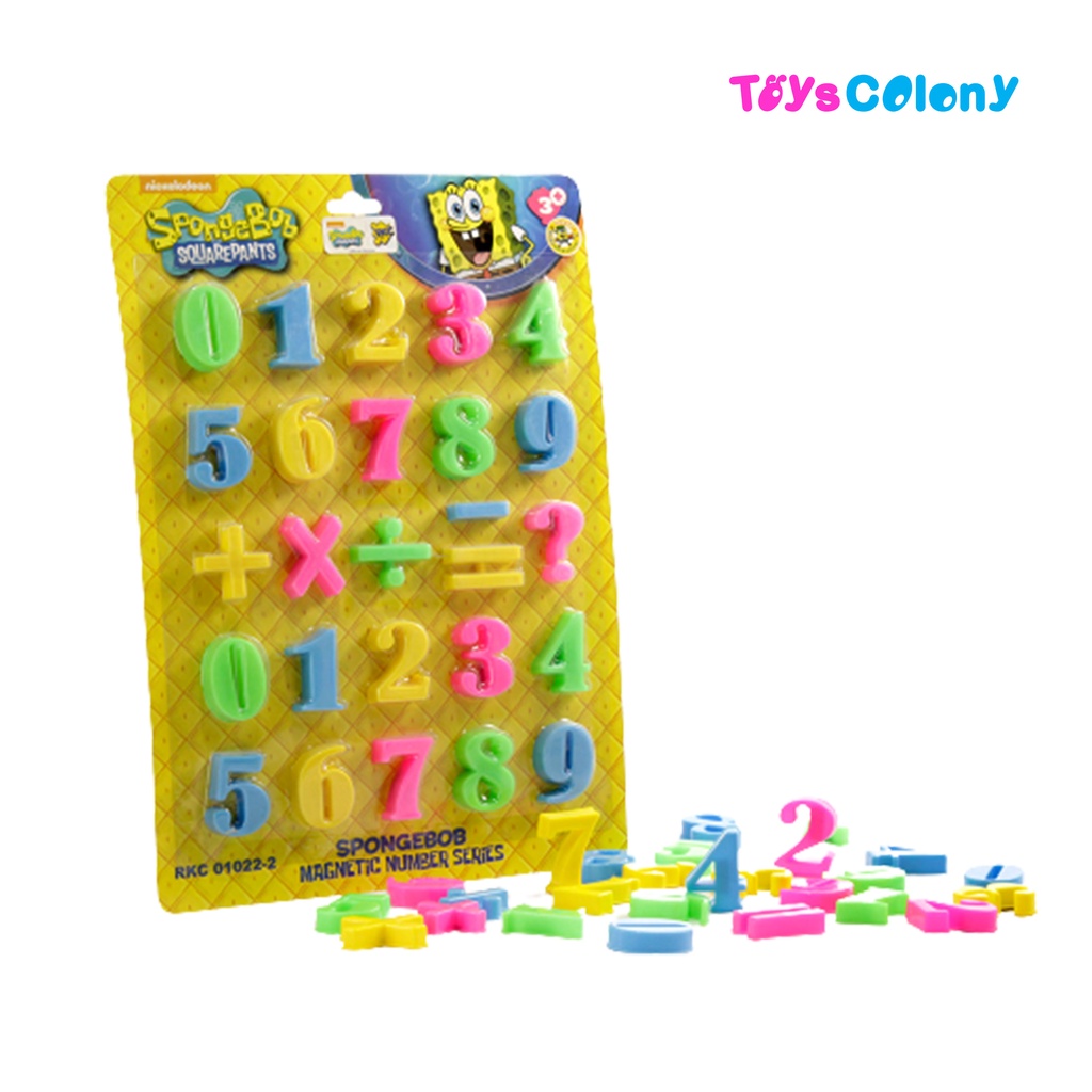 Mainan Edukasi Magnet Angka Number Magnet Spongebob RKC01022-2