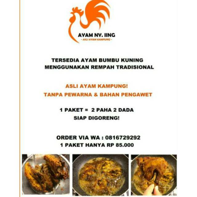 ( READY ) AYAM KAMPUNG FROZEN SIAP MAKAN 1 EKOR ( 4 POTONG )