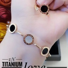 titanium Set gelang cincin QC9