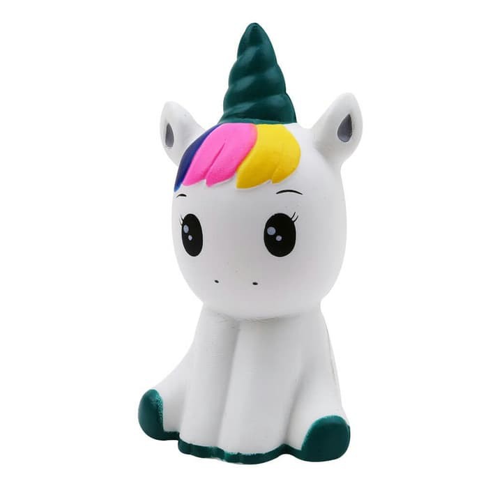 MOMBABY1 Squishy My Little Pony atau Squishy Unicorn Rainbow