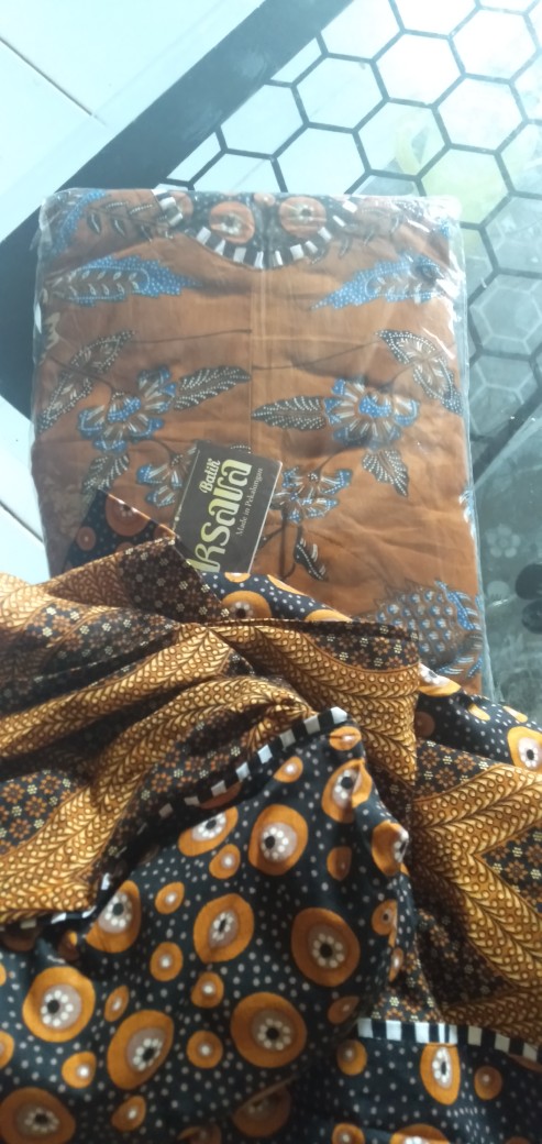 Gamis Batik Sogan Modern Model Terbaru Original Batik Pekalongan Murah Gamis Naura 2020 Modis Trend