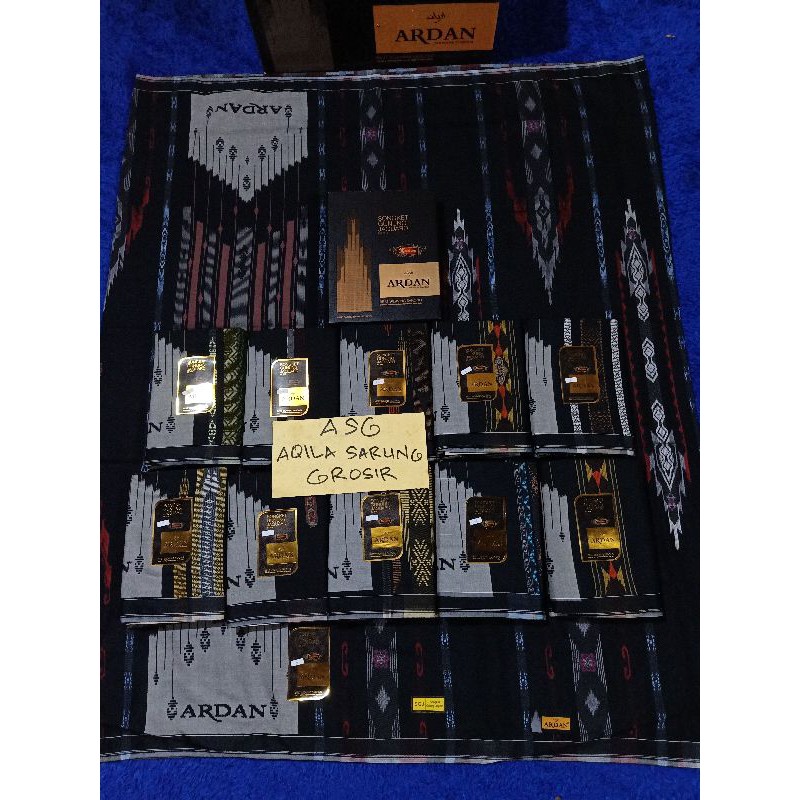 SARUNG ARDAN SGJ GOLD WARNA HITAM LIMITED SUPER MURAH