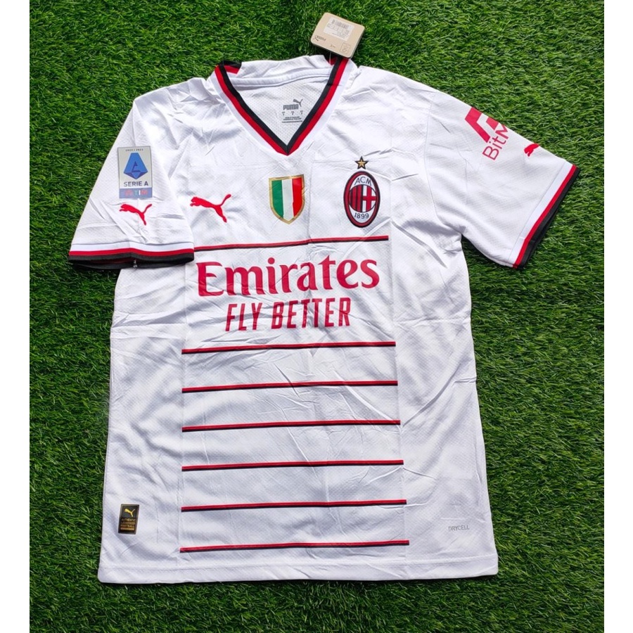 JERSEY BOLA MILAN AWAY FULL PATCH 2022-2023 GRADE ORI