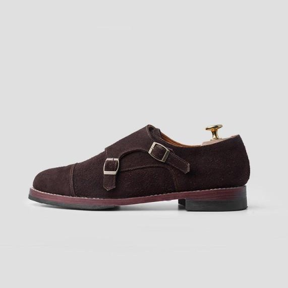 Jual Portee Goods Sepatu Kulit Kerja Pria Monkstrap Captoe Brogues