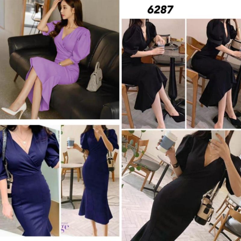 6287 dress lilac scuba  (ld 90-96)