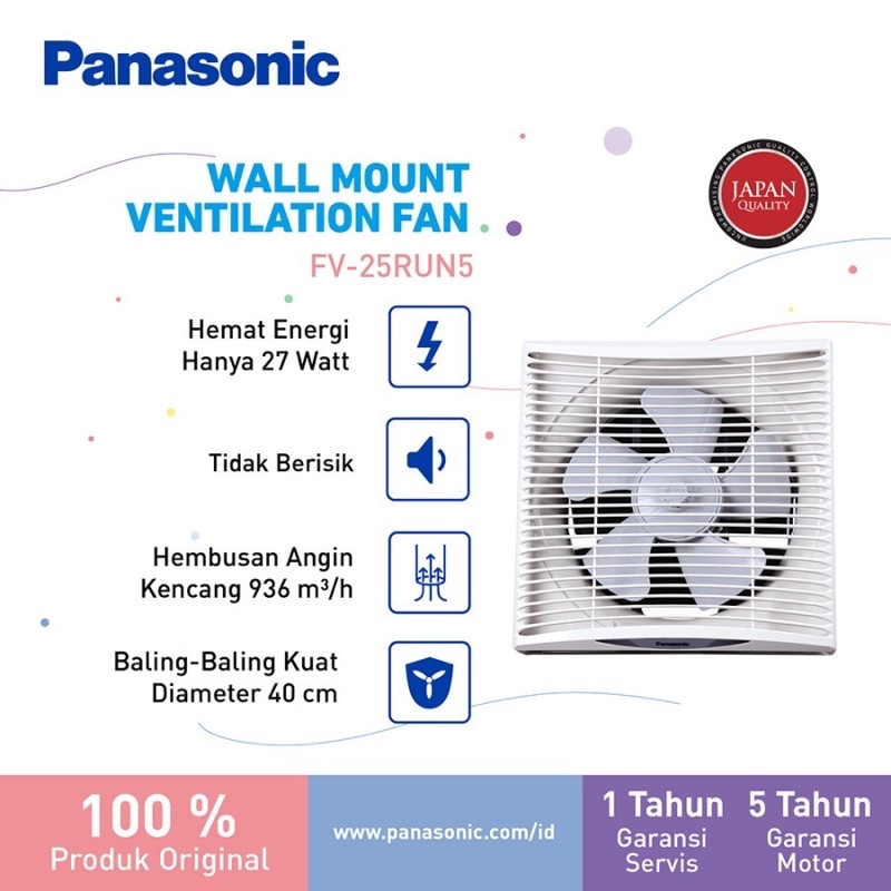 EXHAUST FAN DINDING PANASONIC 10 INCH 25 RUN