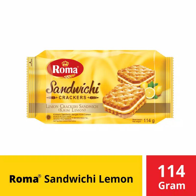 

Roma Sandwich Lemon 114 gr - roma sandwichi lemon- biskuit sandwich lemon roma 114gr