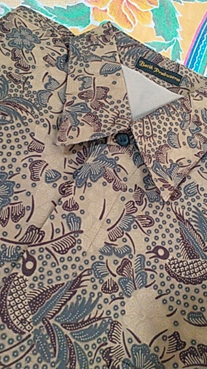 Peksi Belukar Kemeja Batik Pria Lengan Panjang Kain Hem Atasan Baju Cowo Cowok Jumbo Modern Premium