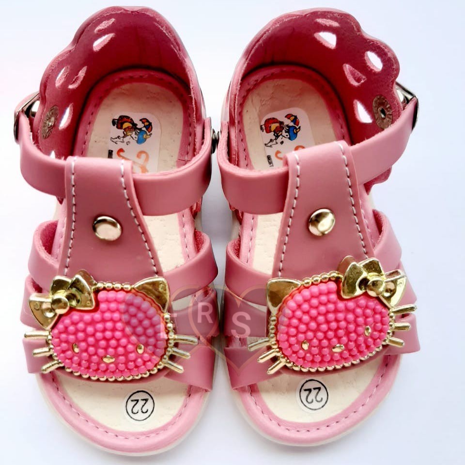 TOKOERS SDP02 Sepatu Sandal Anak Perempuan Umur 1 s/d 3 tahun - Hello Kitty