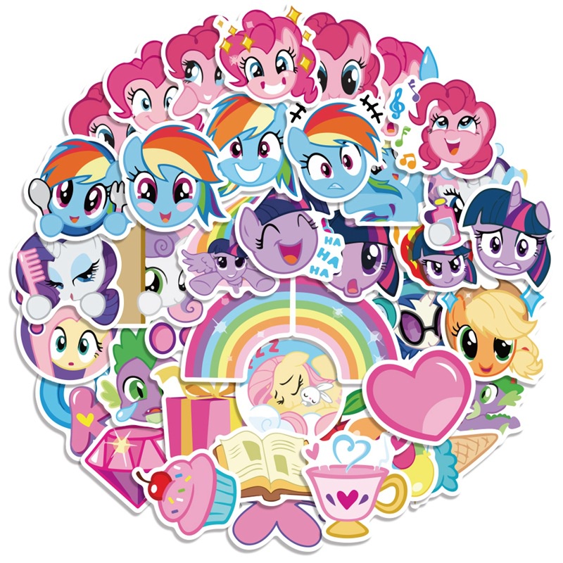 Little Pony stiker My Little Pony: persahabatan Adalah Sihir stiker kartun jurnal bahan phone case C