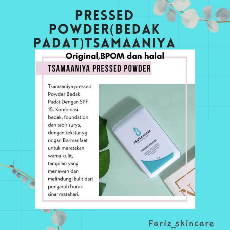 BEDAK PADAT TSAMAANIYA(PRESSED POWDER TSAMAANIYA)