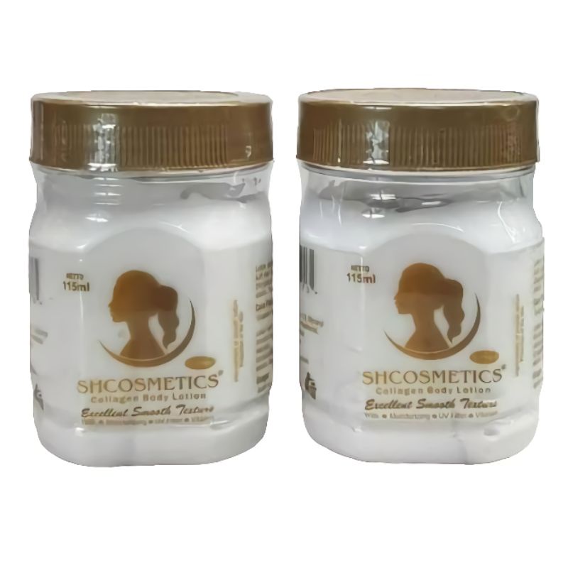Bibit Collagen SHCOSMETIC BPOM Lotion Pemutih Badan Sudah BPOM Colagen Sh Cosmetics WITH Moisturizing Uv Filter &amp; Vitamin Handbody Mencerahkan Kulit Tubuh Kolagen Berkualitas OYAYA KOSMETIK PEKANBARU grosir ecer RIAU
