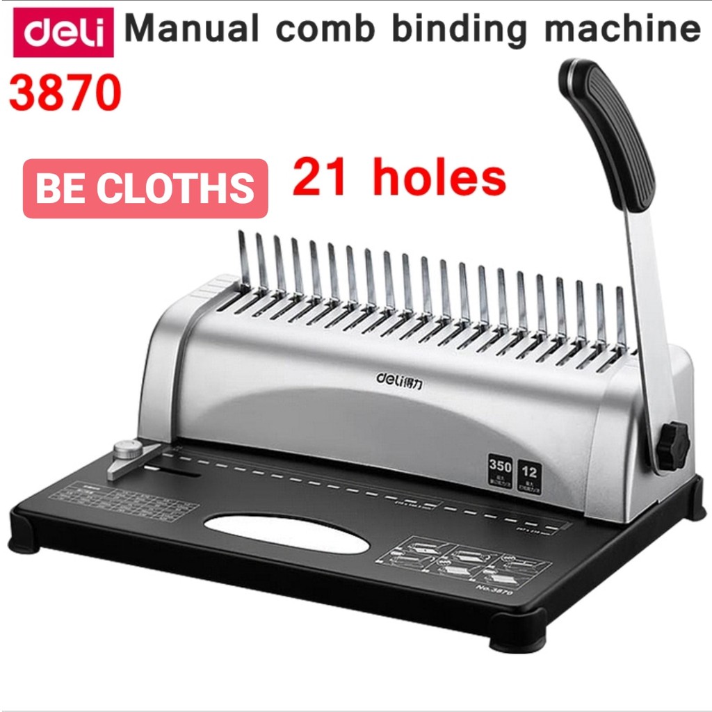 

Deli E3870 Mesin Binding - Mesin Jilid Spiral Plastik Deli E 3870 dan E 3871 / E3871