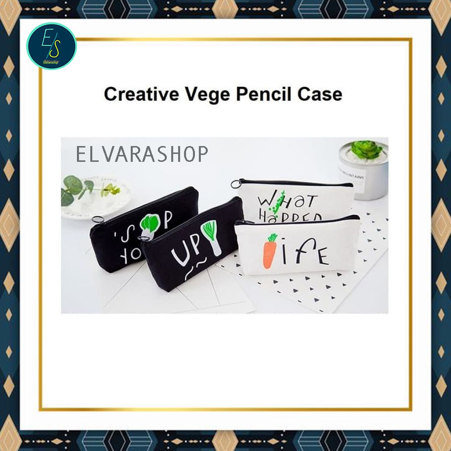 

elvarashop-Tempat Pensil Creative Vege What Happed/Tempat Kosmetik/Pouch DV62