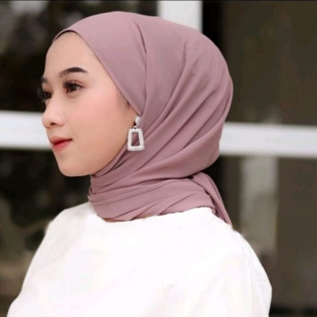 Hijab Pashmina Malay Instan Tali Belakang Pashmina instan melayu Ceruty BabyDoll Kerudung Pashmina Ikat Terbaru Safa Hijab