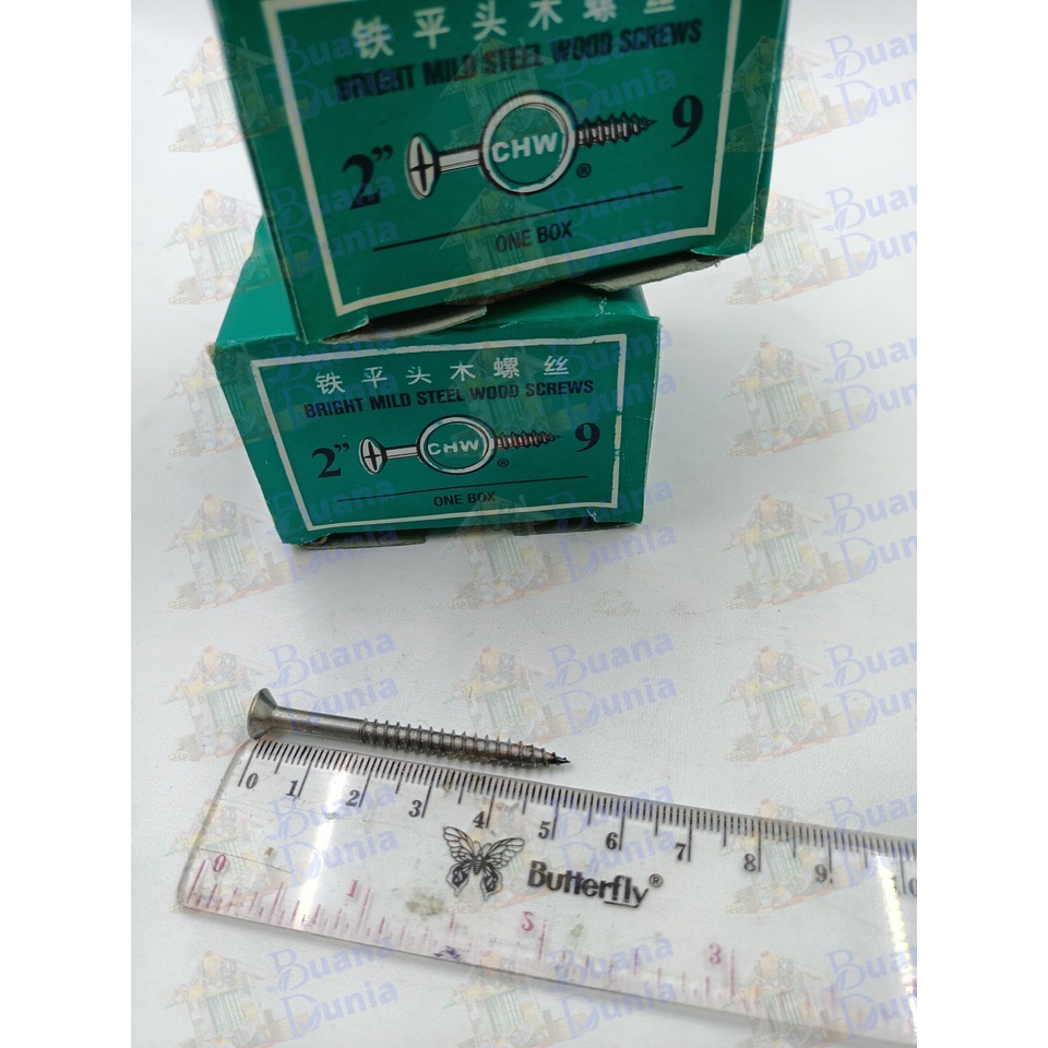 Skrup Kayu CHW 2x9 Plus (+) | Wood Screw CHW