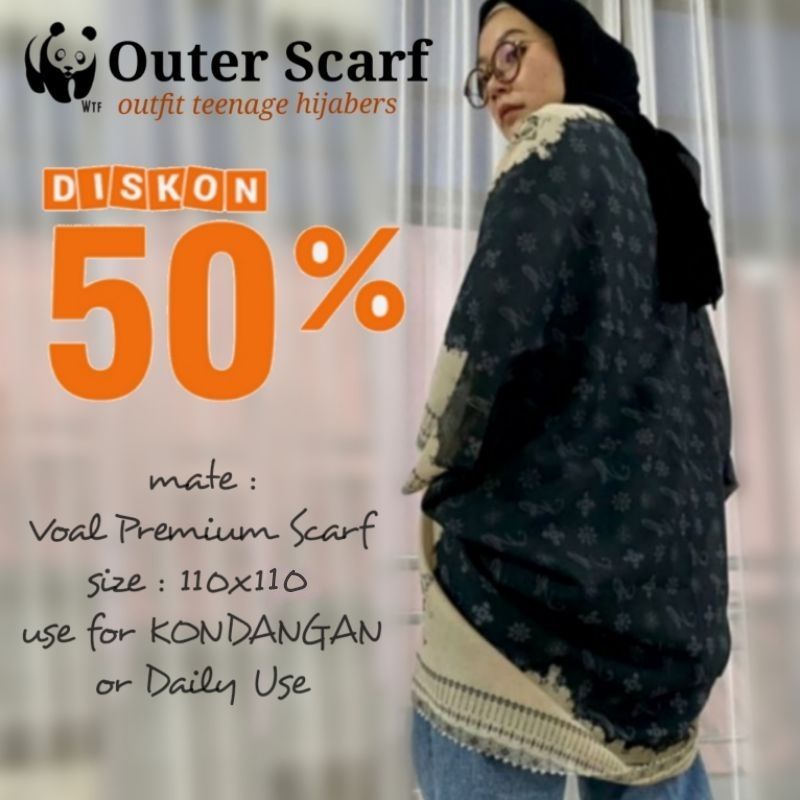 Outer Scarf READY SIAP KIRIM || Motif Hits TERBARU