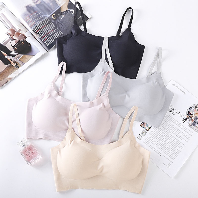 Gobra ♕ PW084 Sport Bra Sexy Seamless Tipis Tidak Terikat,Tidak Nyeplak, Ringan Dan Nyaman Import