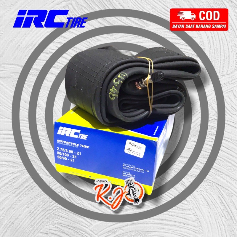 BAN DALAM IRC UKURAN 21 80/100 90/90 2,75/3,00 ban dalem sepeda motor merk irc KLX TRAIL SUPERMOTO