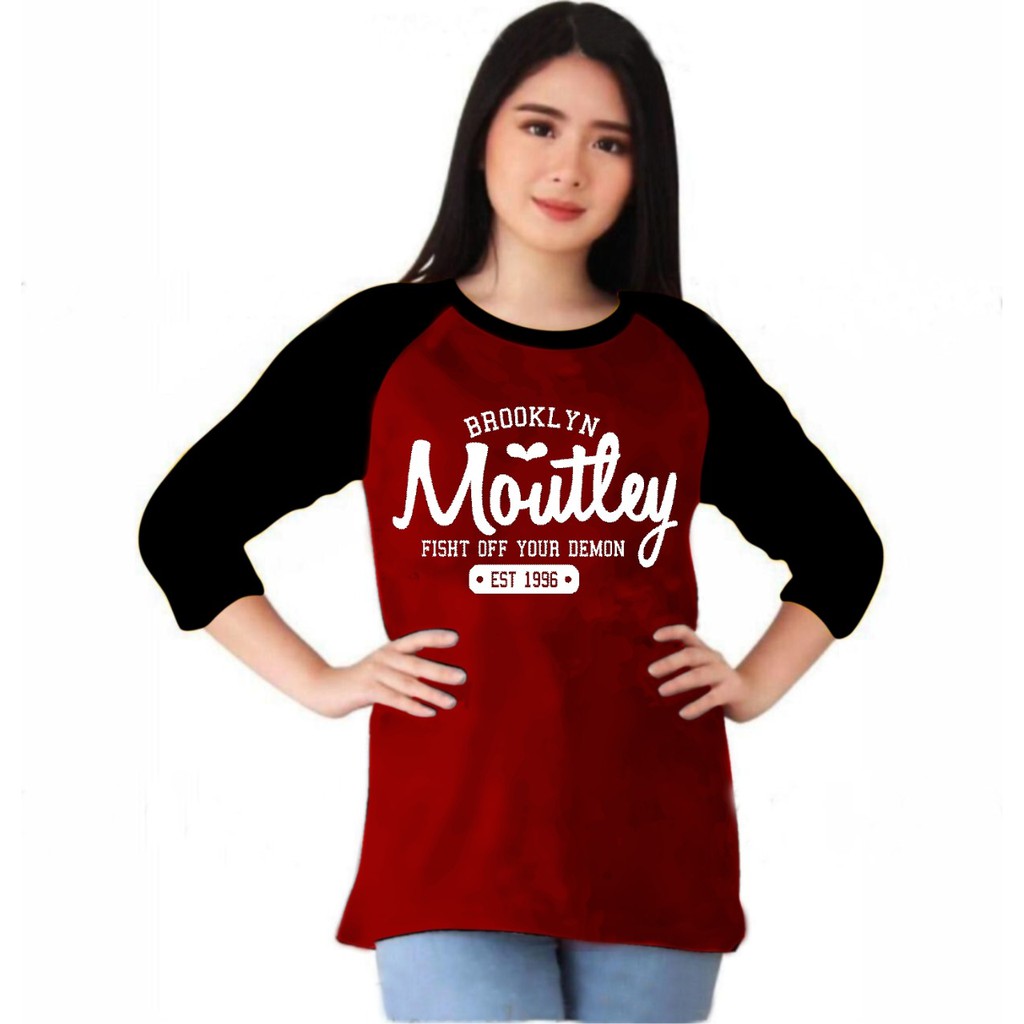 Kaos Atasan Wanita Lengan 3/4 / Kaos raglan Wanita/ Kaos Cewek/ Kaos Oblong/ Baju Kaos Tshirt