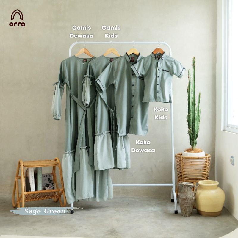 Gamis Sarimbit Keluarga Ayah Ibu Anak Series Mecca Warna Sage Green Original Premium Arra Sarimbit Couple 2023 Terbaru Busana Muslim Kapel Kondangan Baju Couple Keluarga Muslim Sarimbit Lebaran Baju Kondangan Wanita Kekinian Jumbo