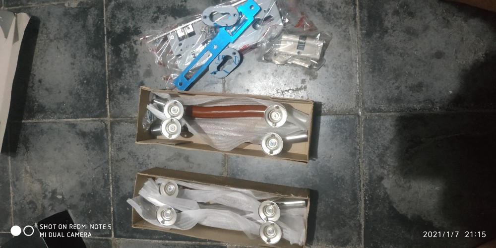 Paket Handle Pintu Stainless S 25cm 2set + Body Pelor