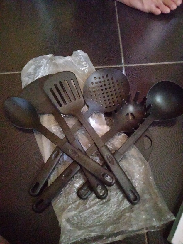 Alat Masak Spatula Set 6 - Black