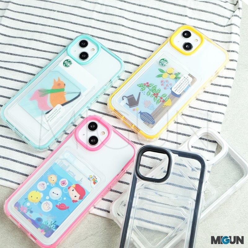 (2) Card Holder with Three Layers Case for iPhone 6 7 8 Plus X XS MAX XR 11 12 13 PRO MAX MINI