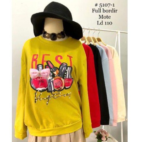 Sweater Import - Sweater Wanita Bordir - Sweater Cewek Import