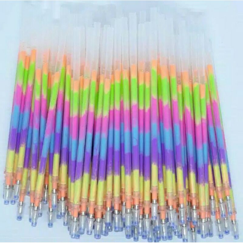 

refill pen gel rainbow lucu 1pcs