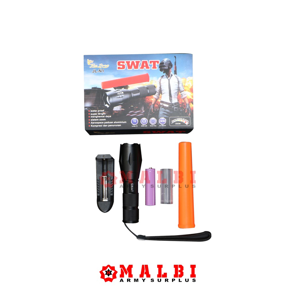 SENTER SWAT Police LED Jin Long JL-N1 Charge