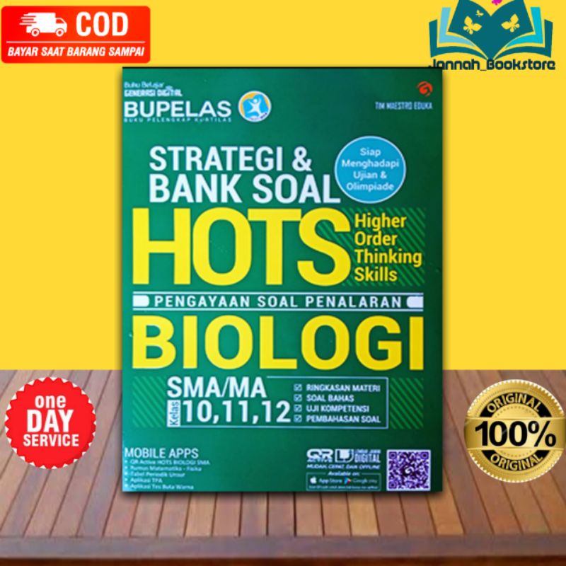BUKU PELAJAR STRATEGI DAN BANK SOAL HOTS BIOLOGI SMA/MA KELAS 10,11,12