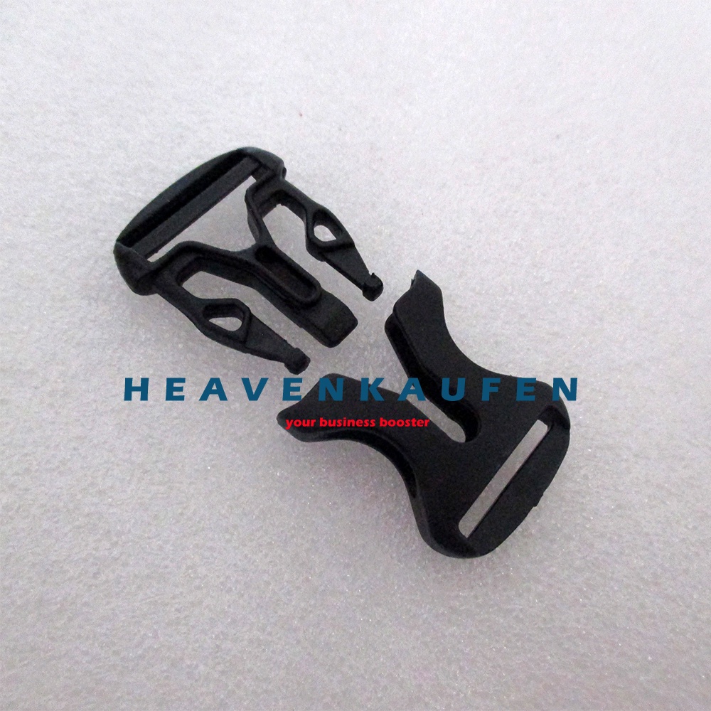 Buckle Slop Kunci Sodok 2 cm Acetal Hitam Type B