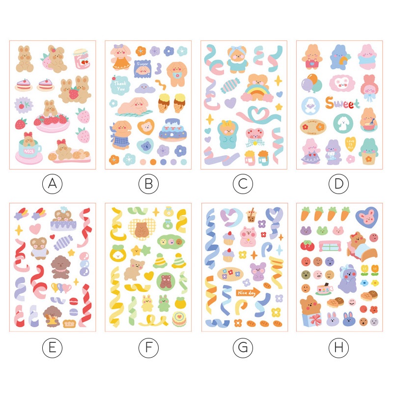 

Kankan Soft Fur Animal Diary Deco Stickers - Panmomo